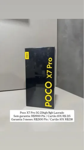 Poco X7 Pro 5G 256gb Lacrado 