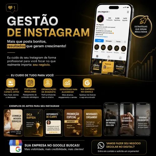 ? Gestão Profissional de Instagram | Mais Clientes e Mais Vendas!