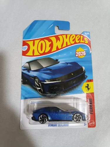 Hotwheels Ferrari 12Cilindri azul