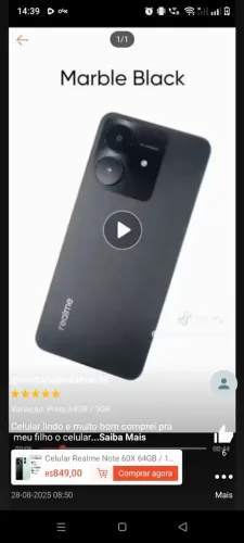 Vendo 1 cerular da marca redimi só 1 mês de usso sem avaria