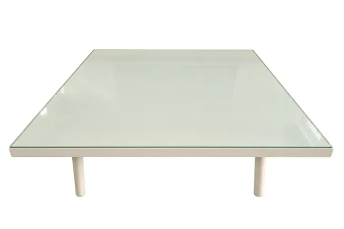 Mesa de Centro Quadrada Off White 1,15 x 1,15 m