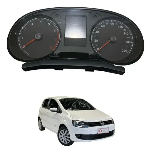 Painel Instrumento Velocímetro Volkswagen Fox 2010 A 2014 Preto