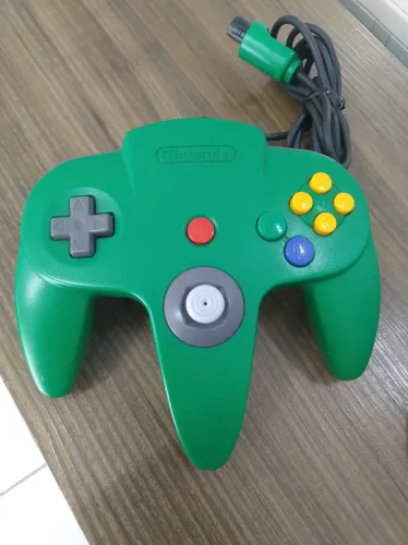 Controle Verde Nintendo 64 novíssimo!