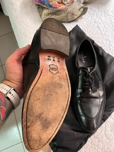 Sapato social de couro - solado em couro