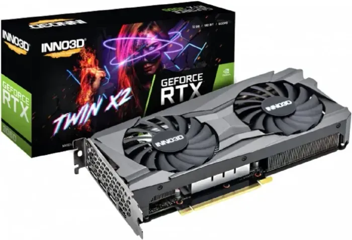Placa de Vídeo INNO3D GeForce RTX 3060 Twin X2 12GB GDDR6