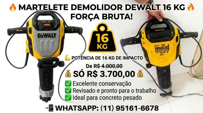 ? MARTELETE DEMOLIDOR DEWALT 16KG