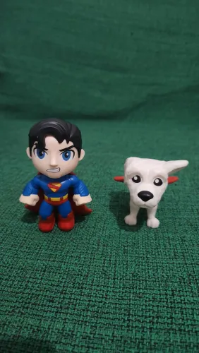 Boneco Superman e Krypton Burger King Dc Comics Nerd Geek<br>
