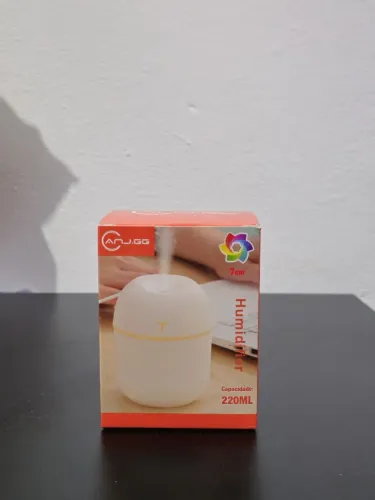 Mini Umidificador de Ar Portátil 220ML USB + LED 7 Cores - Novo na Caixa