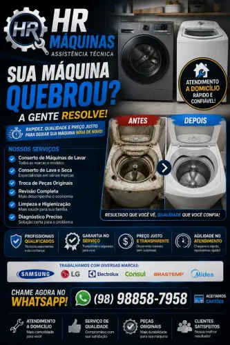Consertos de máquinas de lavar