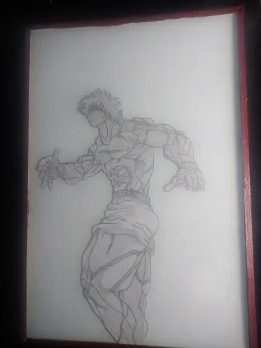 Quadro do Baki feito por eu
