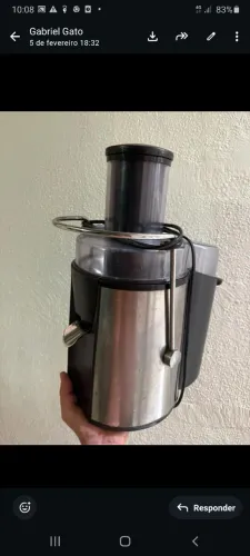 Extrator de suco elétrico 110w usado