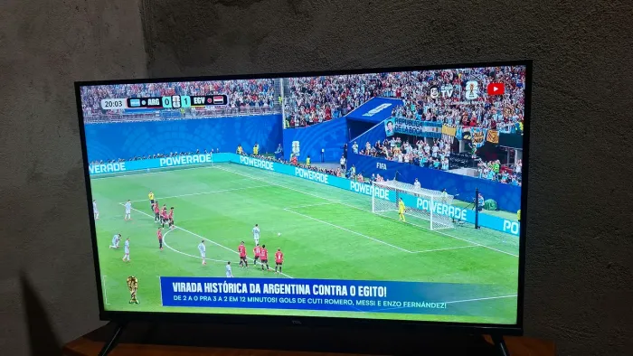 TV TCL ANDROID 32 POLEGADAS, CONTROLE, NOTA FISCAL, SEM DEFEITOS.
