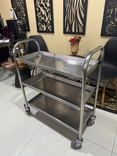 Carrinho inox 0.33x0.70x0.80 Alt. BSB