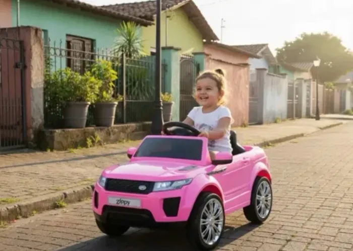 Carro Elétrico Suv Rover com Controle Remoto 6V, Rosa