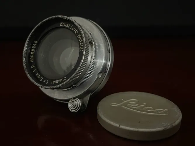 Lente Leitz (Leica) Summar f= 5cm 1:2 - Ótimo Estado
