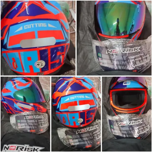 Capacete norisk zerado. Tamanho 61
