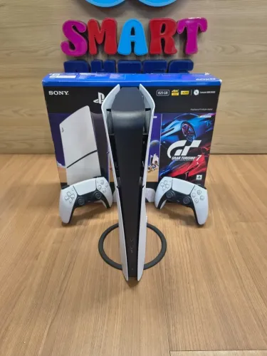 PlayStation Slim digital | 825 GB | 2 Controles + Base vertical | Sem jogos | Garantia