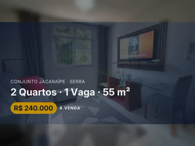 Exclusivo apartamento em Conjunto Jacaraípe Estrutura completa de condomínio!