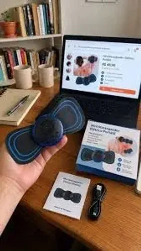 MINI MASSAGEADOR ELÉTRICO portátil recarregável eletroterapia pescoço e perna