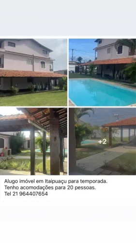 Alugo casa em Itaipuaçu para temporada