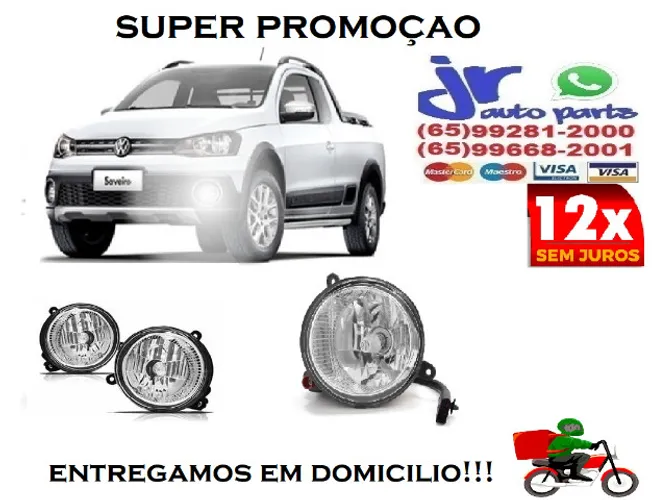 Kit Farol Milha Saveiro Cross