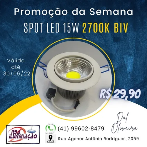 Spot Par30 LED 15w 3000k