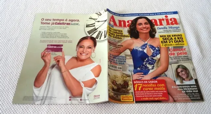 Revista Ana Maria 3 Junho 2016. Capa Camila Pitanga. Para Colecionadores