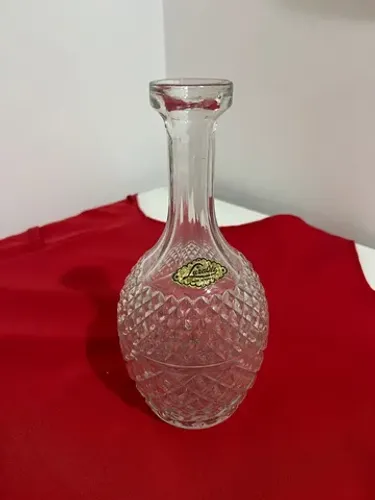 Garrafa de cristal 26 cms Luzalite Antiga 1970