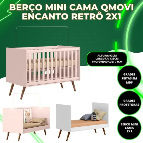 Berço/Mini Cama Retrô **novo na caixa**