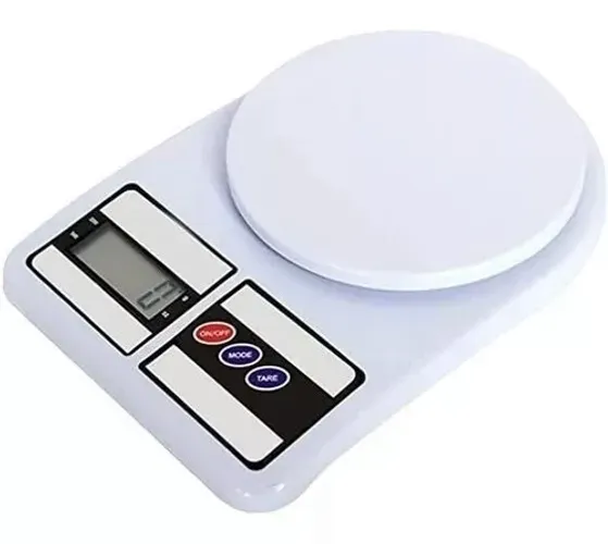 Balança Digital De Cozinha Branca Alta Precisão 10kg