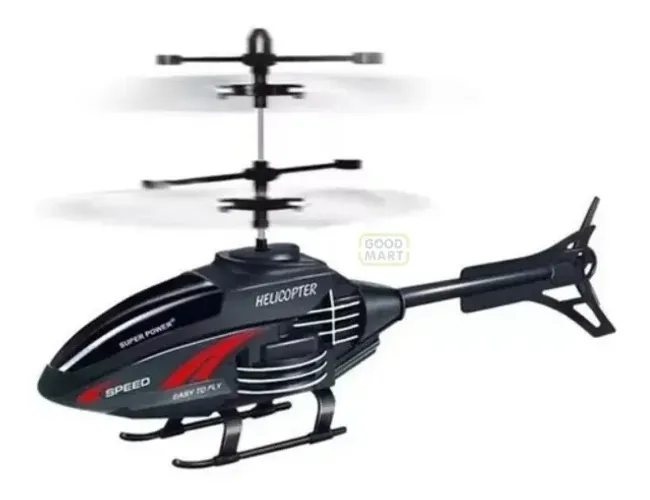 helicóptero com sensor de mão luz mini drone recarregável tk2385 preto