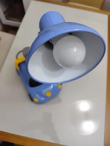 Luminária de Mesa Infantil - Carro Azul
