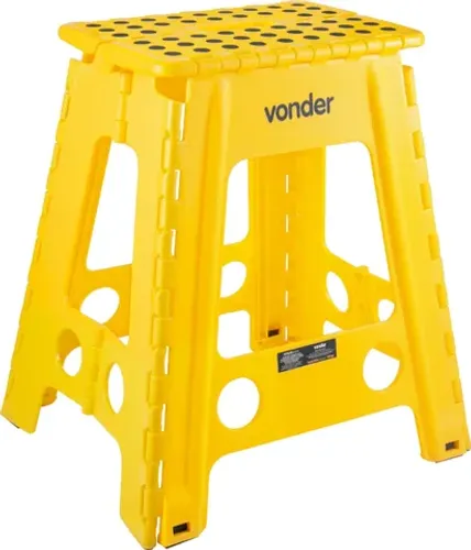 Banqueta Dobrável Antiderrapante Altura 45cm Vonder