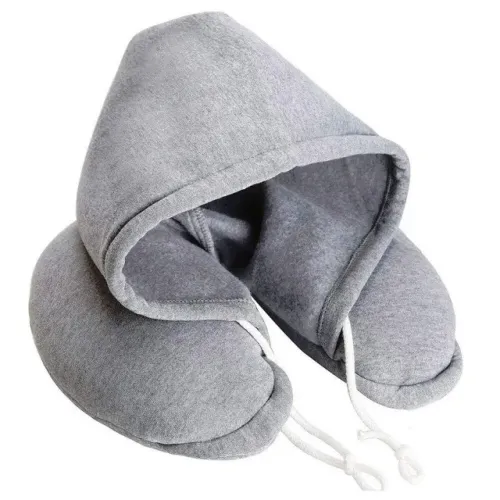 almofada de pescoço viagem com capuz bee01020 29x30cm wincy