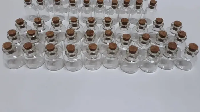 Mini frascos de vidro 