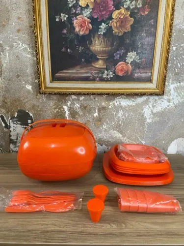 Cesto Pic Nic Vintage Espanhola | Master Nesting | Tito | Anos 70 | Antiguidades 