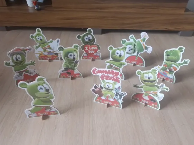 Kit de Decoração Gummy Bear - 10 Peças de 20 cm.