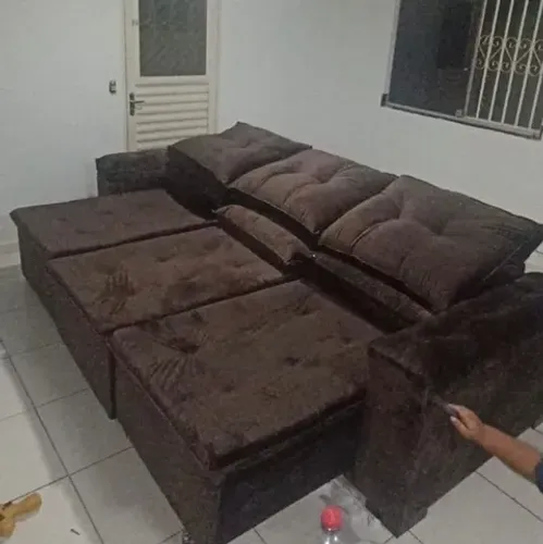 sofa retratil reclinavel molas ensacadas maju