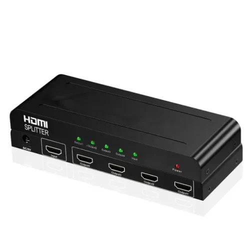 Divisor Hdmi Splitter 1x4 Distribuidor de Vídeo e Áudio HDMI 1080P Full HD