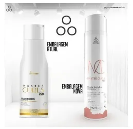 LINHA MASTER CURLS; SHAMPOO MASTER CURLS + MÁSCARA MASTER CURLS + ATIVADOR MASTER CURLS