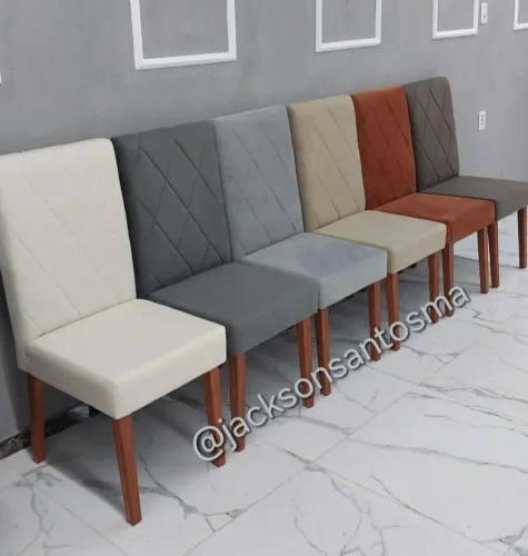 Cadeiras Acolchoadas Premium com Cabeceira - Pronta Entrega