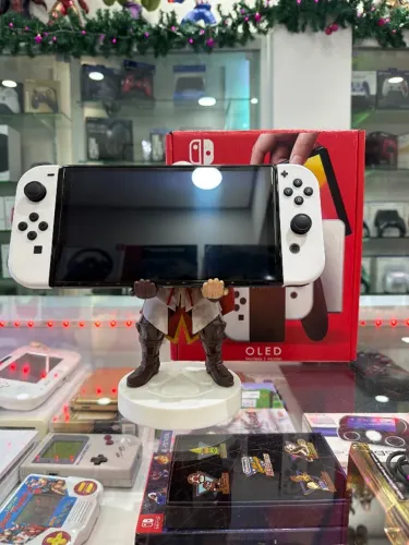 Nintendo Switch Oled Branco Desbloqueado Seminovo