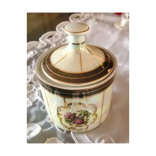 Açucareiro Clássico Porcelana Germer - Edição Limitada Vintage, Raridade 