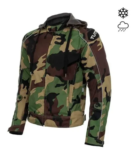 Jaqueta Motociclista Tutto Army Men Camuflada