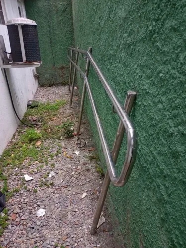 Corrimão de aço inox