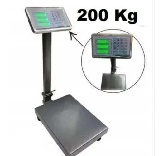 Balança 200kg com mastro, plataforma 40x30cm