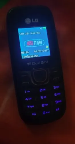 Celular Lg A275 comum, Dual Sim, SMS e bom para falar, bateria dura muito, otimo estado, c