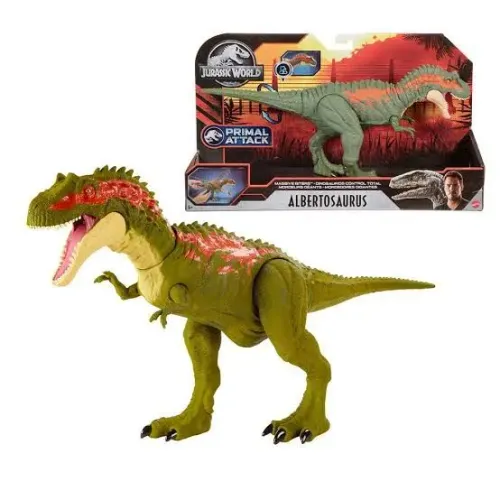 Dinossauro Alberstosaurus Jurassic World Primal Attack Mattel Lacrado de Fábrica