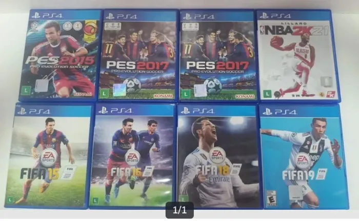 Jogos de PS4 (FIFA, PES, NBA). Usados. Entrego.