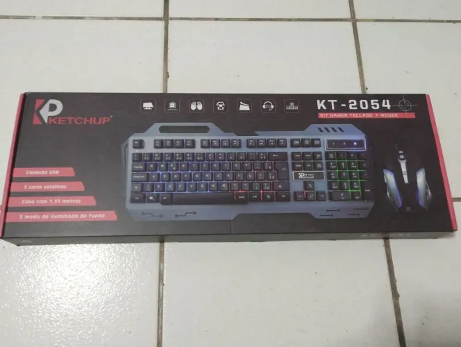 Kit Gamer Teclado e Mouse Ketchup KT-2054